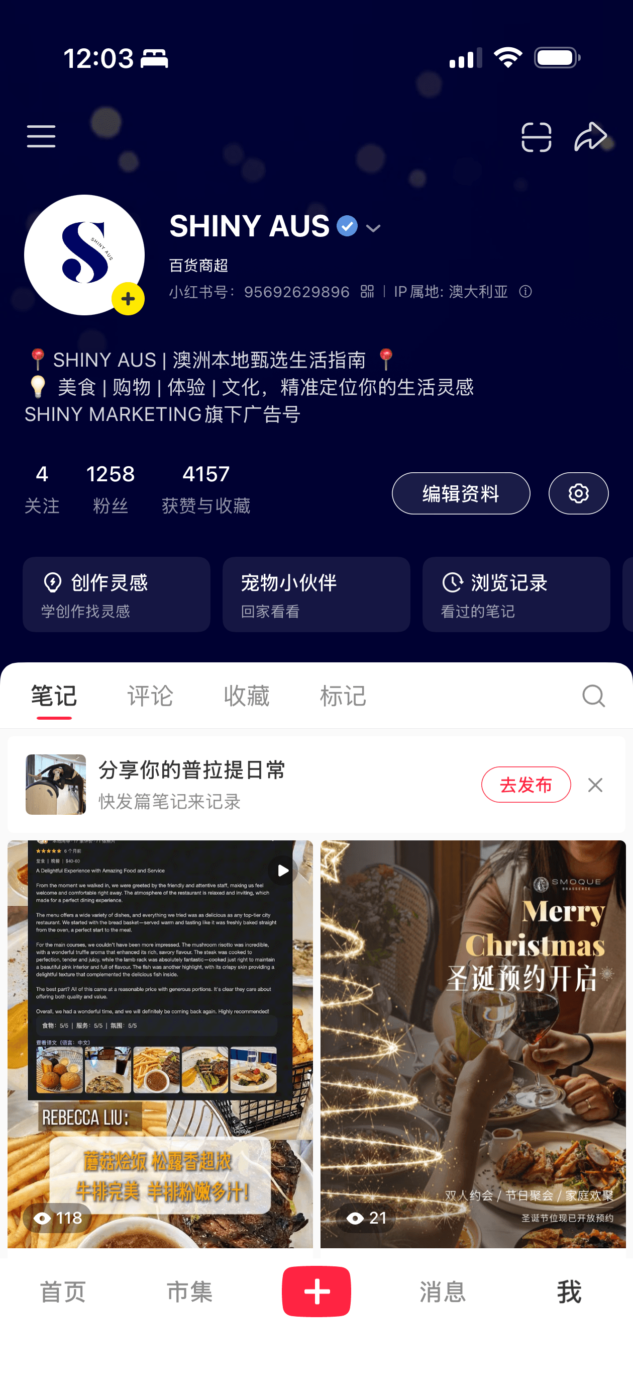 Shiny's Advertising Account