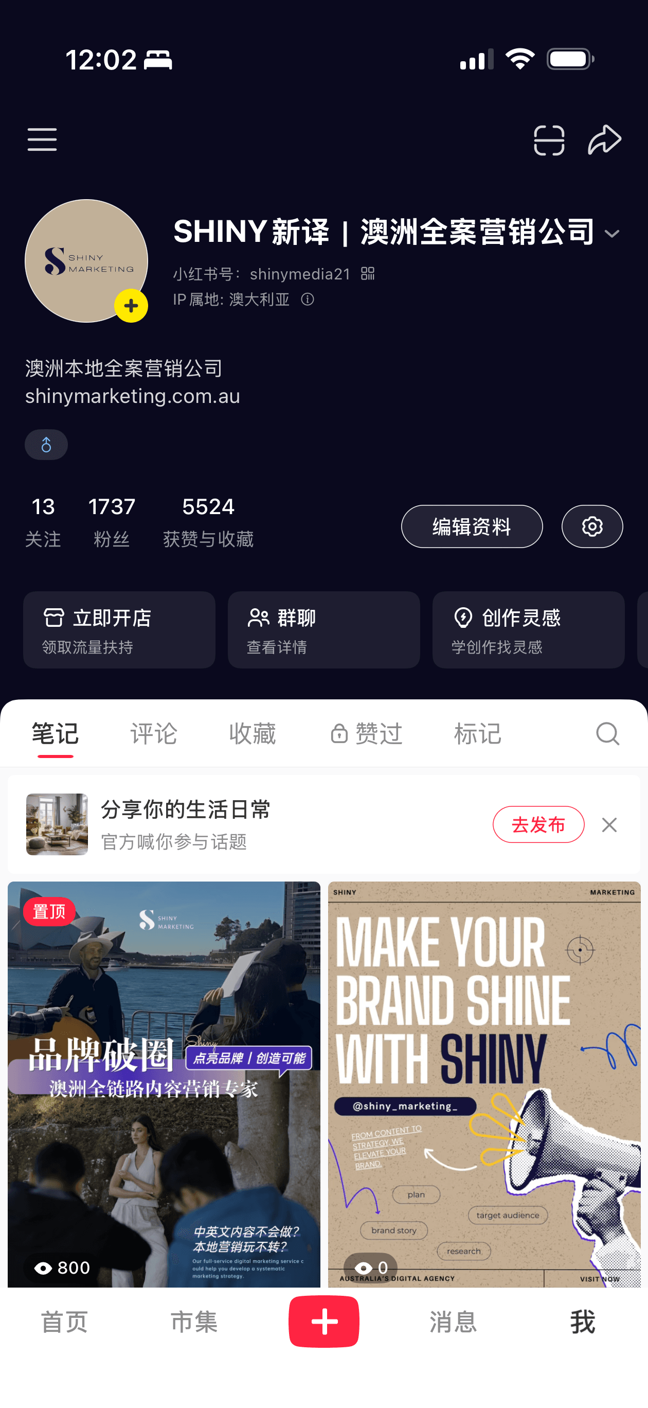 Shiny Marketing Company RED